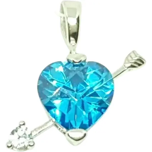 Срібна підвіска Silvex 925 з фіанітом. П2ФТ/471