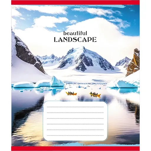 Зошит учнівський "Байдарки" Leader 018-540017L-3 в лінію, 18 аркушів - фото 1