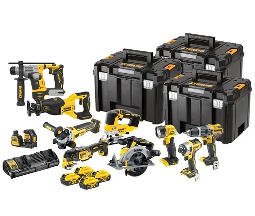 Набір з десяти акумуляторних інструментів DeWalt (DCK1012P4T) - фото 1