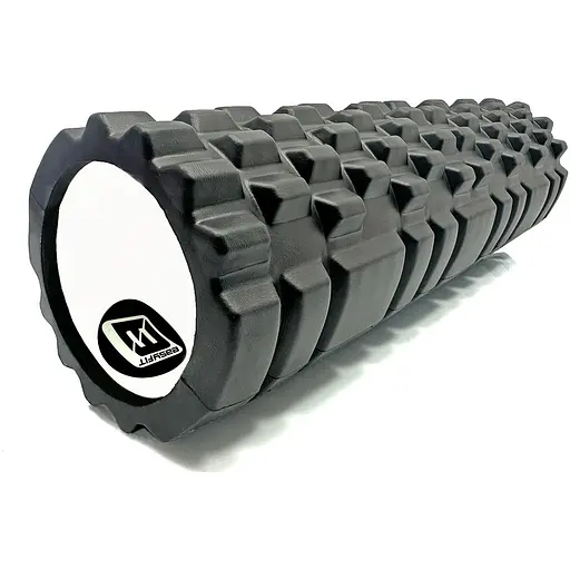 Масажний ролик EasyFit Grid Roller 45 см v.2.1 Чорний (EF-2027-BK) - фото 1