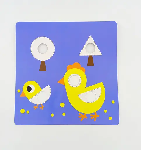 Мозаїка SK 0004 AB LimoToy 12 картинок, 45 фішок, 22 геометричні фігури (6903317266456) Вид B - фото 3