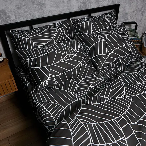 Комплект постельного белья Moon&Star Satin Elit Minimal Chic Евро 200х220 см наволочки 2х70х70 см - фото 5