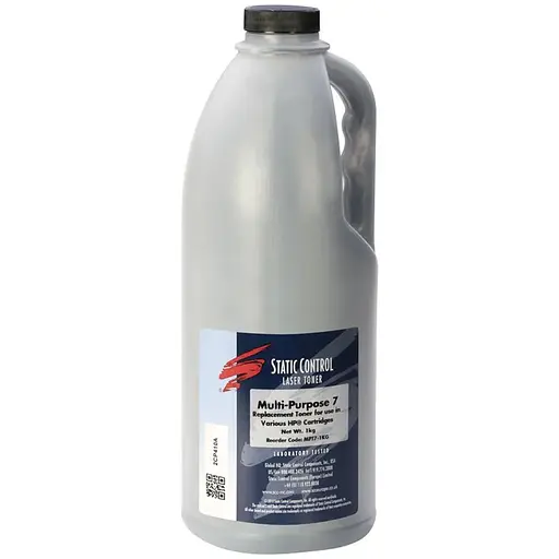 Тонер HP LJ P1005/1505/M1120/M1522, Canon LBP-3010/3100/3250, 1 кг, Static Control (MPT7-1KG)