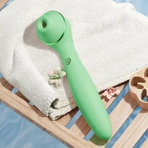 Вакуумный стимулятор KissToy Polly Max Green SO9559 (108415) - фото 6