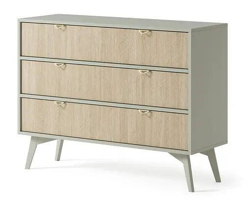 Комод Perfect Home Форест / Forest KSZ106 з 3 шухлядами Евкаліпт/ялиця сканді (PFH-091477) - фото 4