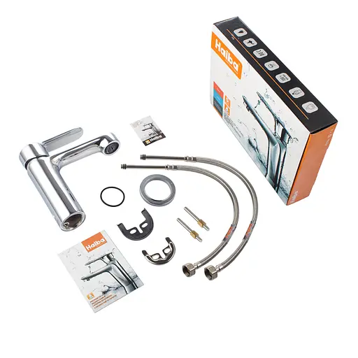 Смеситель для умывальника Haiba Daniel 001 HB1010 Хром - фото 2