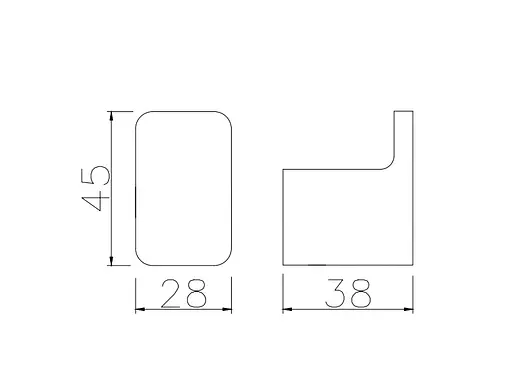 Крючок одинарный ASIGNATURA Unique черный (85603802) - фото 2