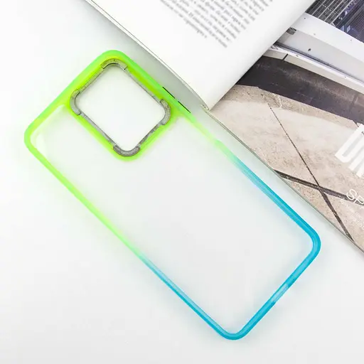 Чохол Epik TPU+PC Fresh sip series для Xiaomi Redmi Note 12 4G Бірюзовий / Лимонний - фото 3