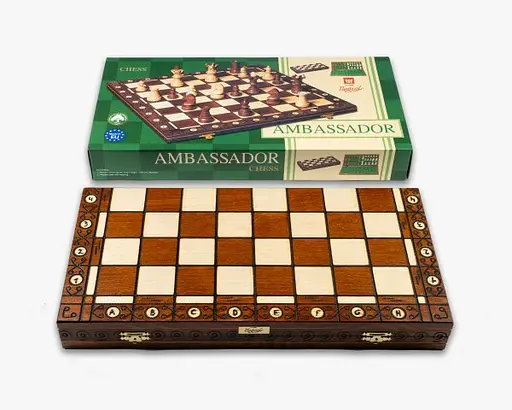 Шахи дерев'яні Wegiel "Амбасадор" (Ambasador) W3016 - фото 2