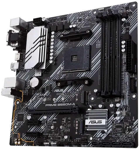 Материнская плата ASUS PRIME B550M-A (Prime B550M-A) (Socket AM4, AMD B550, Micro-ATX) - фото 3