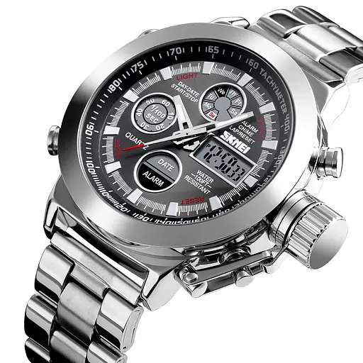 Годинник наручний чоловічий 1515SI Silver Skmei acs0030706 - фото 2