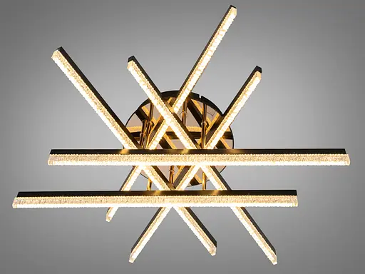 LED люстра стельова Romin чорна 80 Вт без пульта - фото 2