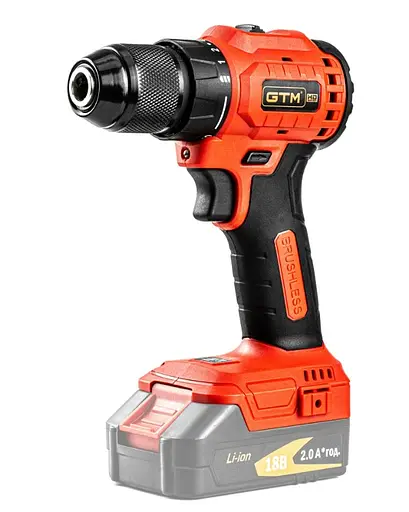 Аккумуляторный бесщеточный шуруповерт GTM DS18/50BL без АКБ и ЗУ в кейсе (DS18/50BL_BARE TOOL) - фото 2
