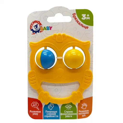 Детская погремушка "Совушка" 9338TXK-10 желтый