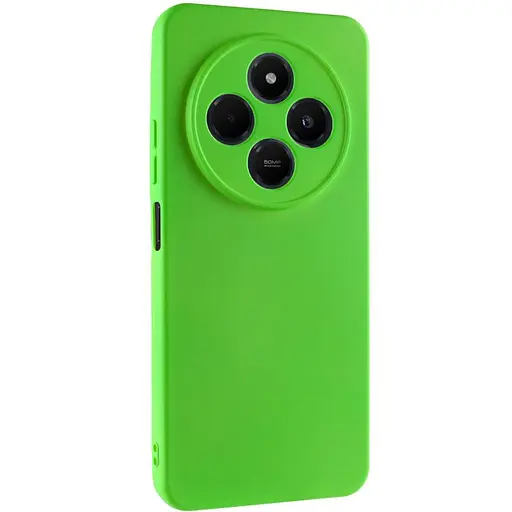Чохол Getman TPU Liquid Silk Full Camera для Xiaomi Redmi 14C/Poco C75 Салатовий/Neon Green