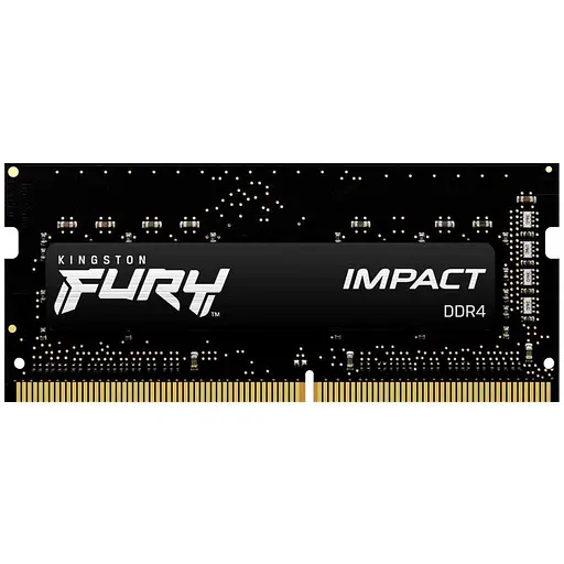 Модуль памяти Kingston Fury DDR4 16Gb Impact 3200 MHz Sodimm (KF432S20IB/16) - фото 1