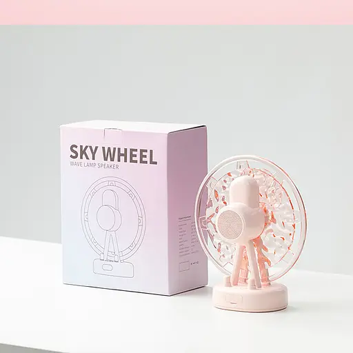 Проектор-нічник ZAY-L07 Sky Wheel 2in1 + Bluetooth колонка Pink - фото 6