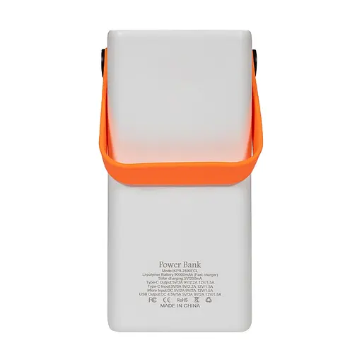 Повербанк 90000mAh Power Bank Kraft KPB-2490FCL White 22.5W QC3.0 LED-ліхтар (43-00071) - фото 4