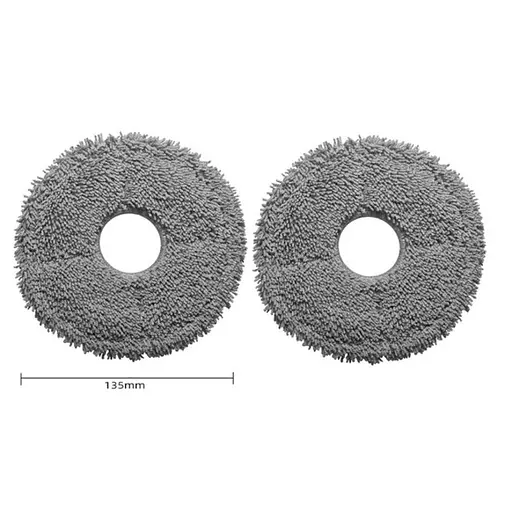 Микрофибровая тряпка (накладка) для робот-пылесоса Xiaomi Microfiber Mop Refills S10+/X10+/B101/B105, Dreame L10s Ultra Pro/L10 Prime 2 шт. - фото 2