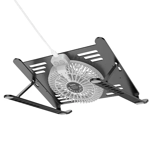 Підставка для ноутбуку/планшета Hoco DH22 Active Cooling Black - фото 2
