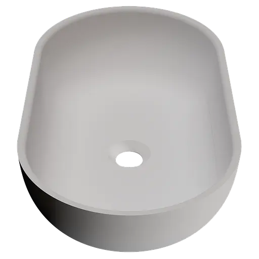 Раковина матова накладна Amidicon Savanna 56 560x320 з литого каменю SAVANNA_56_MAT, Білий матовий - фото 3