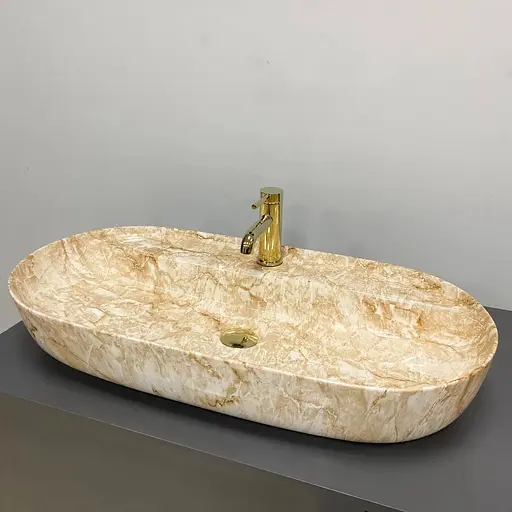 Умивальник VBI Terni M travertine накладний VBI-011804 - фото 1