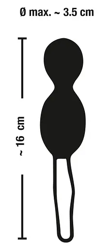 Вагінальні кульки Sweet Smile Remote Controlled Rotating Love Balls, 16 см, фіолетовий - фото 8