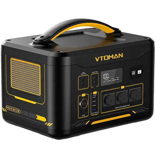 Зарядна станція Vtoman Jump 1500X PB-22 (828 Вт/г) 1500W LiFePO4 - фото 2