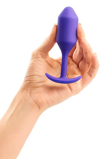 Анальна пробка B-Vibe Snug Plug 2, 10.5 см (фіолетовий) - фото 4