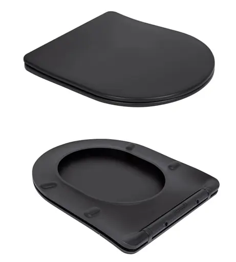 Унитаз подвесной Qtap Robin New Ultra Quiet, с сиденьем Slim Duroplast/Soft-close/Quick Release QT13332381АSMB - фото 7