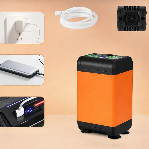 Портативный душ 3,7 В насос 4800 мАч с 3 режимами напора Outdoor shower AND XL-1402 - фото 5