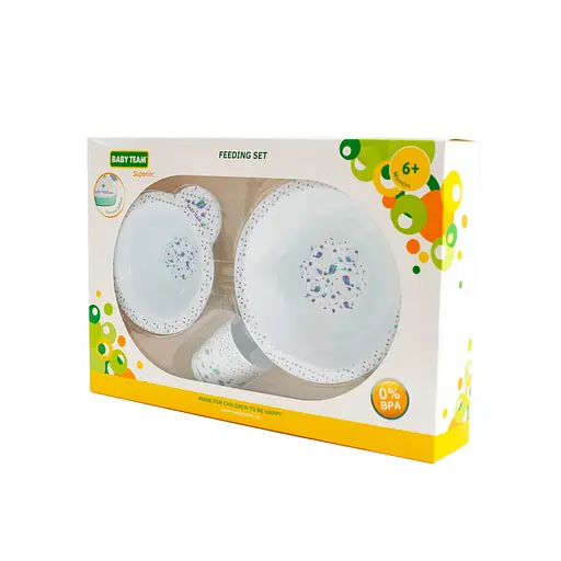 Дитяча набір для годування 6093 (тарілка, миска, чашка) - фото 2