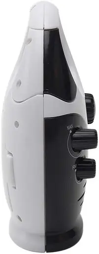 Душевое радио AM FM Saycker Регулируемая громкость Кнопка Ванная комната Мини Водонепроницаемый с верхней ручкой (черно-белый) - фото 3