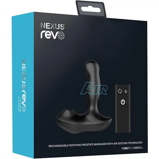 Масажер простати Nexus Revo Air з вакуумним стимулятором промежини та обертовою головкою - фото 7