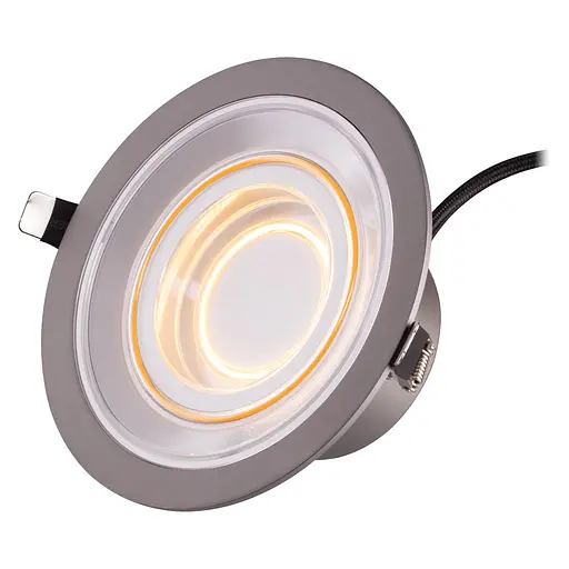 LEDVANCE Світильник даунлайт LED 8Вт 650Лм 2700K 166мм Decor Filament Downlight Echo алюміній - фото 4