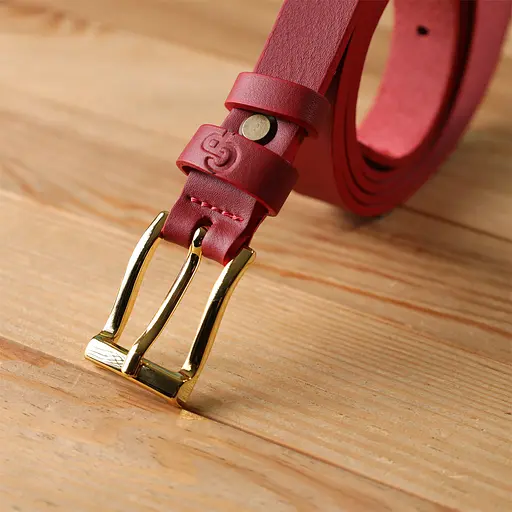 Ремінь шкіряний Grande Pelle для жінок 120х2 см яскравий тонкий acs0029638 - фото 9