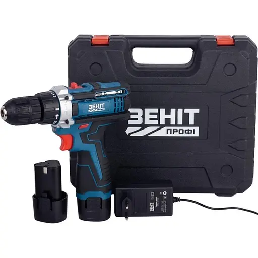 Шурупокрут-дриль акумуляторний Zenit Профі ЗПША-12/15 S2 12 В 2х1.5 А/год 25 Нм 350 1500 об/хв - фото 2