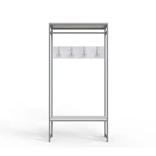 Вешалка модульная напольная Ferrum-decor Трелис 14 180x90x38 серый ДСП Белый 16мм (FRD-104355)