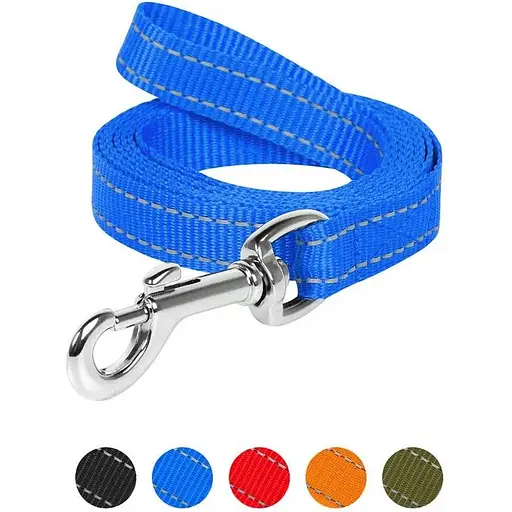 Повідець Dog Extreme з нейлону (ширина 25мм, довжина 200см), блакитний - фото 3