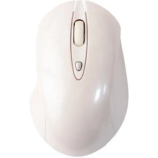 Миша бездротова Jite G189 білий USB 2.4GHz оптична 1000 - 1600 dpi 3 кнопки 2xAAA - фото 1