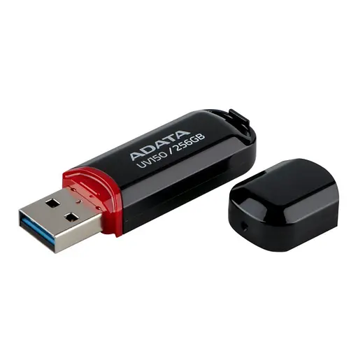 USB флеш-накопитель USB 3.2 - A-Data UV150 256Gb черный (AUV150-256G-RBK) - фото 4