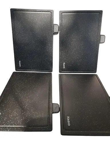 Набір обробних дощок Magio MG-1255B на підставці щільні 5 предметів Чорний - фото 6