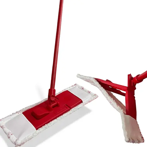 Плоская швабра с микрофибровой насадкой для мытья пола Красный 88130 - фото 3