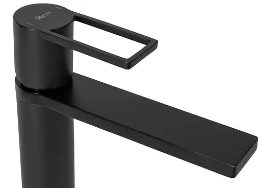 Смеситель для умывальника Rea Flip высокий black REA-B2007 Черный матовый - фото 2