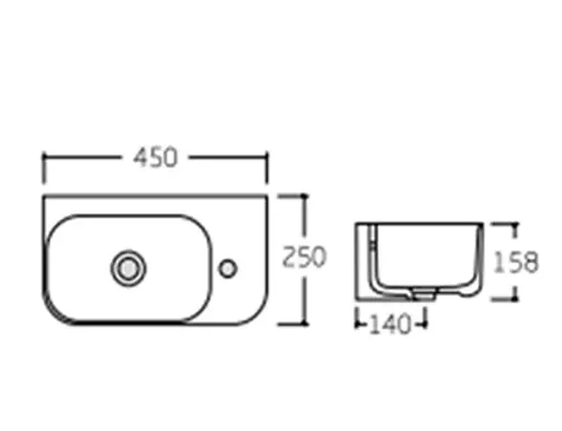 Раковина Qtap Tern без донного клапана QT17115117LWN - фото 5