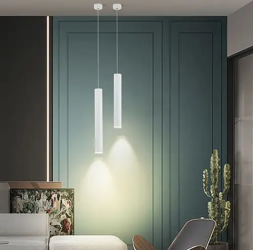 Точковий підвісний світильник у білому корпусі Line.F Потужність 18Вт - фото 5