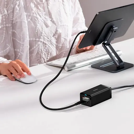 Адаптер сетевое зарядное устройство Baseus GaN5 Pro 3 порта 140W CCGP110201 - фото 9