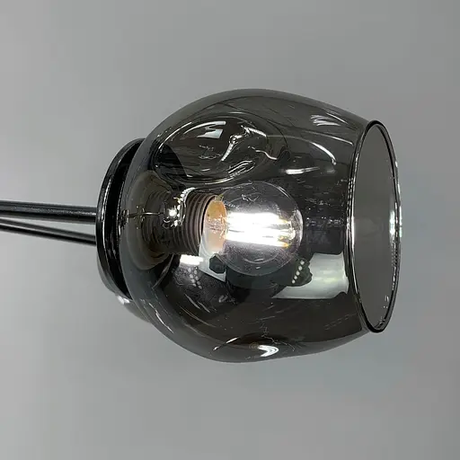 Сучасна стельова люстра в хромі на 3 плафони Line.F 91069/3 CR - фото 3