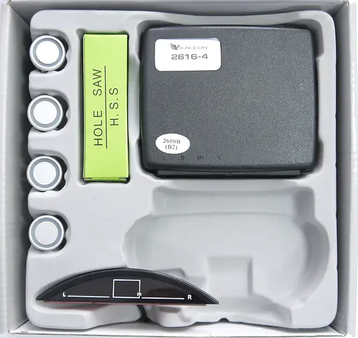 Паркувальний радар Falcon 2616 silver-4 датчика - фото 4