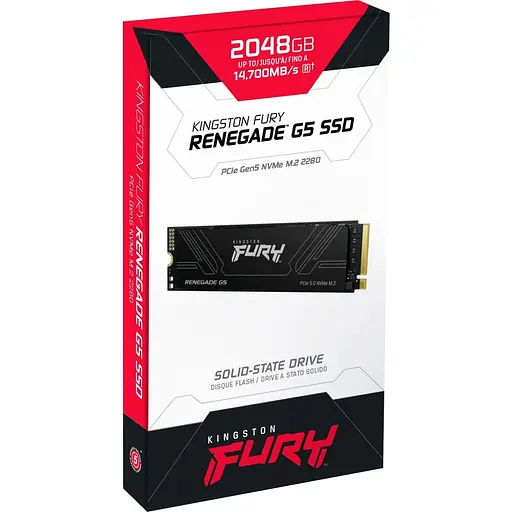 Накопитель SSD Kingston m.2 NVMe 2TB FURY Renegade G5 PCIe 5.0 (SFYR2S/2T0) - фото 3